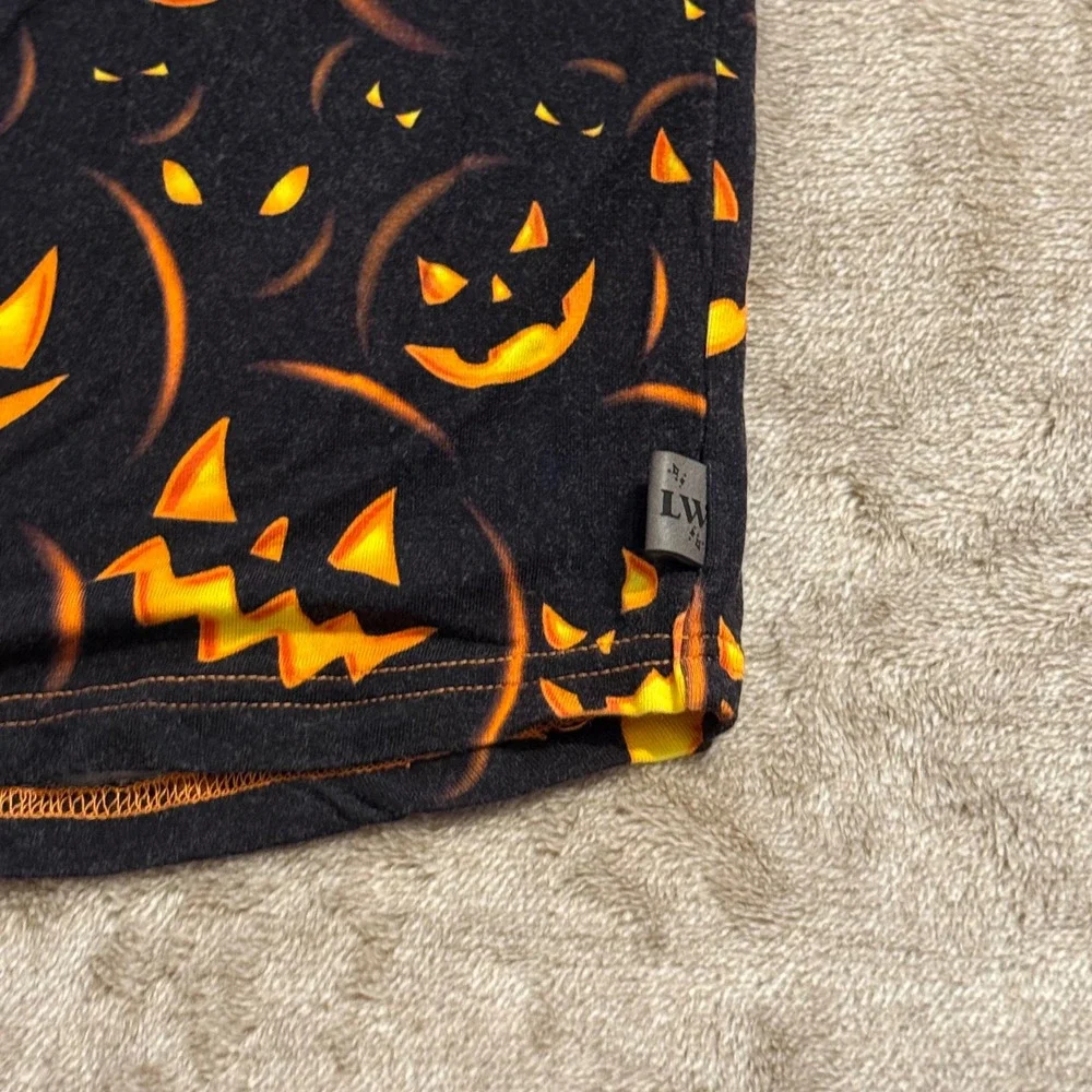 Lil Walters Halloween Pumpkin Raglan Shirt Toddler 18-24M Jack-O-Lantern Top